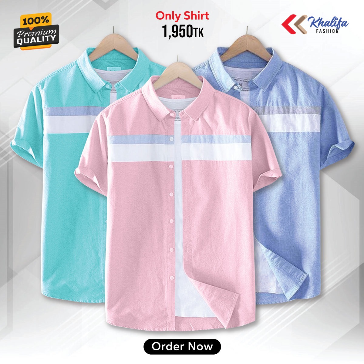 * Men's half shirt Combo Package.