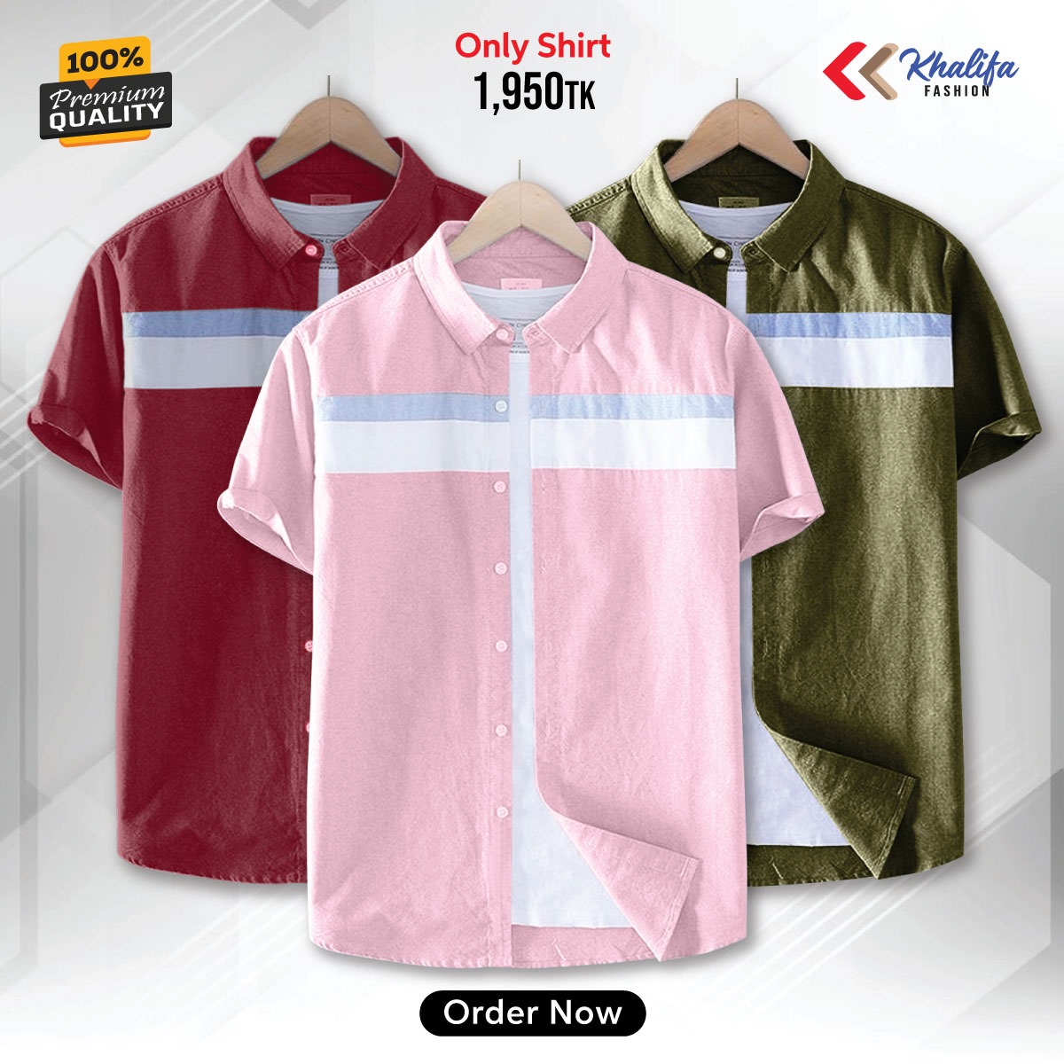 * Men's half shirt Combo Package.