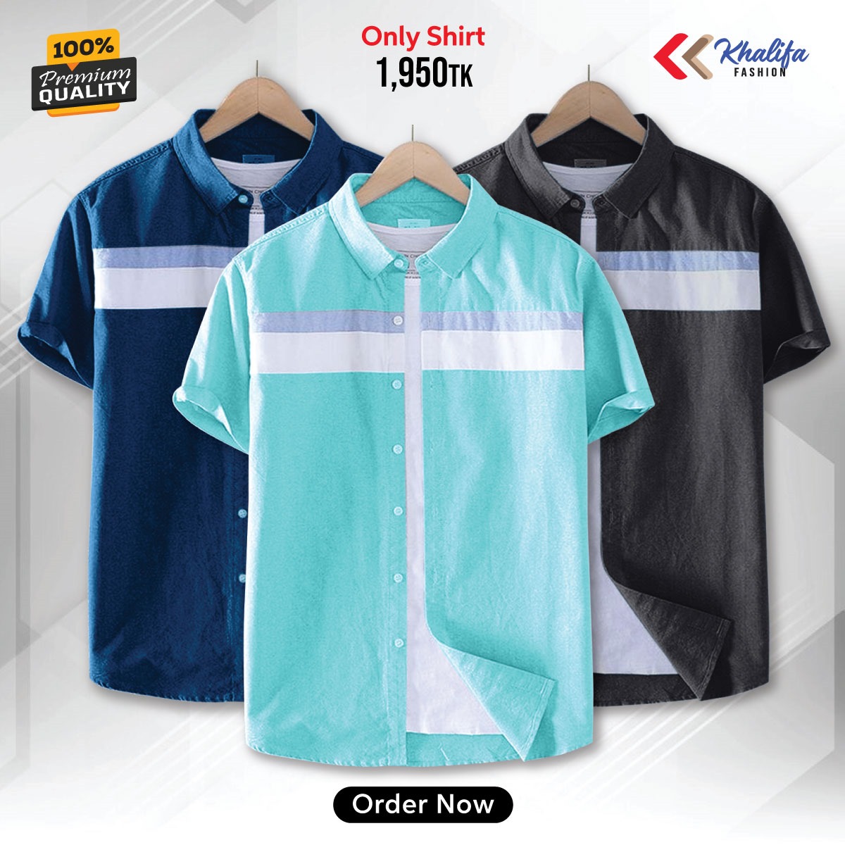 * Men's half shirt Combo Package.