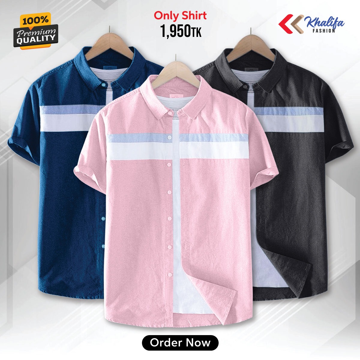 * Men's half shirt Combo Package.
