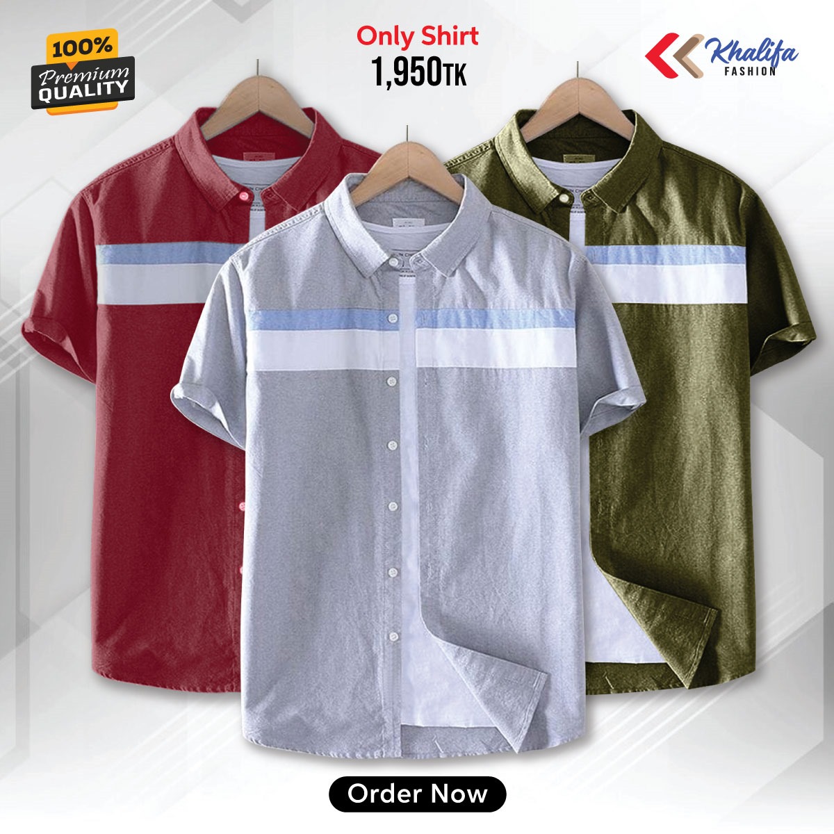 * Men's half shirt Combo Package.