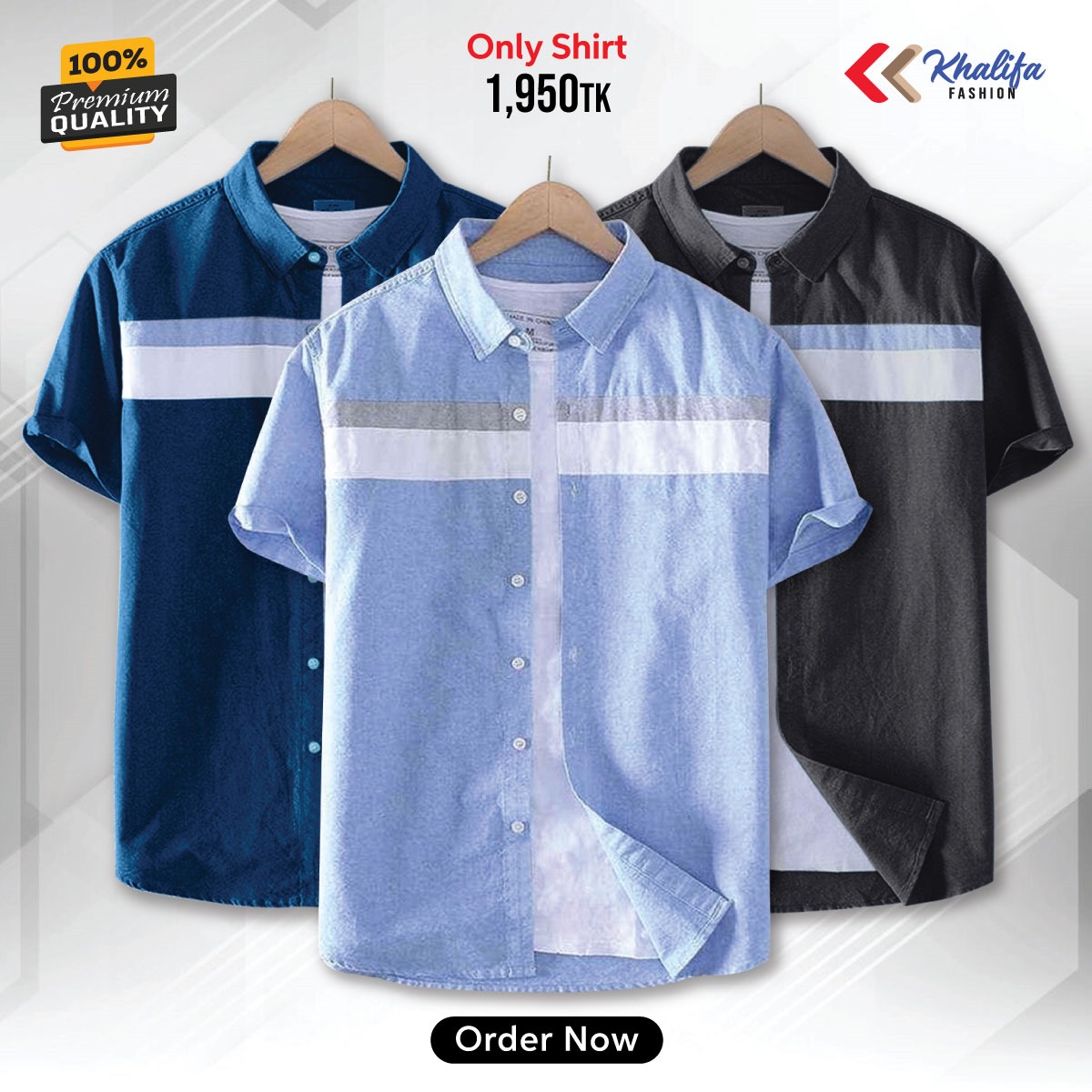 * Men's half shirt Combo Package.
