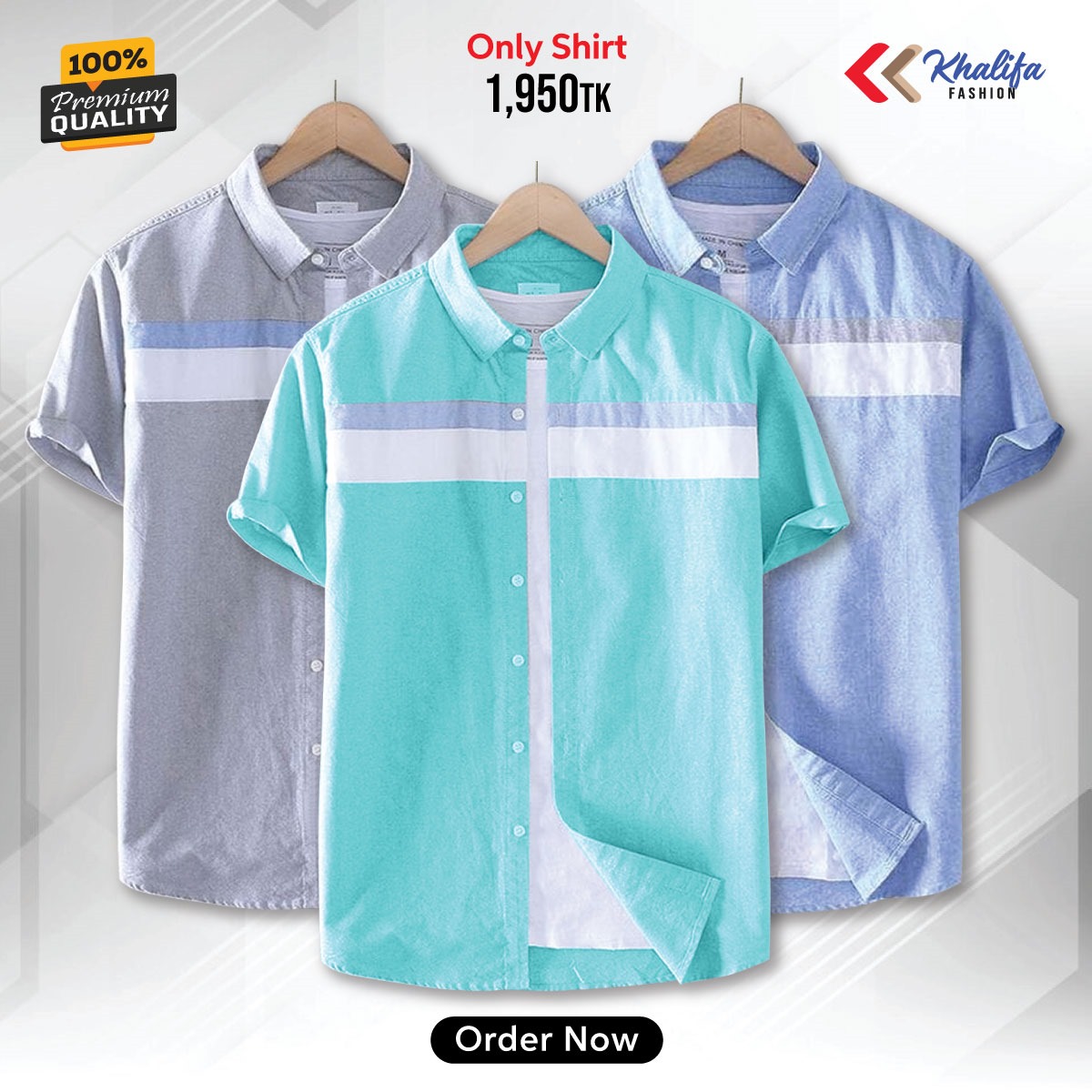 * Men's half shirt Combo Package.