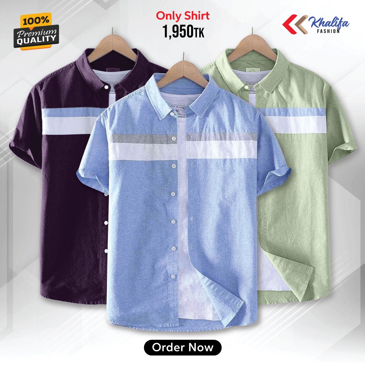 * Men's half shirt Combo Package.