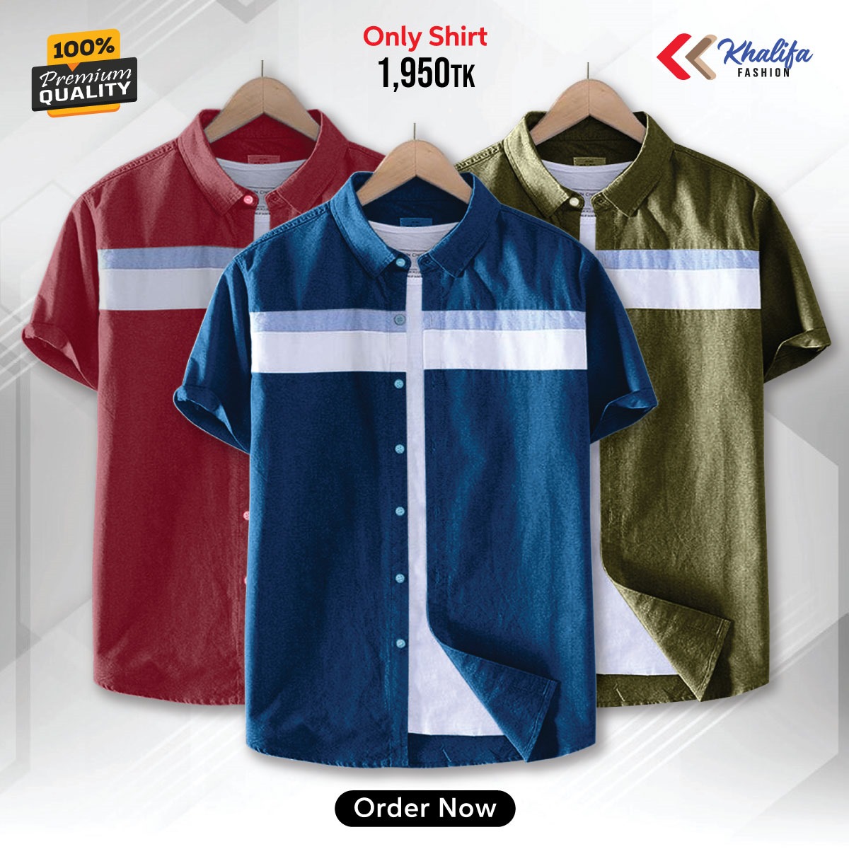 * Men's half shirt Combo Package.