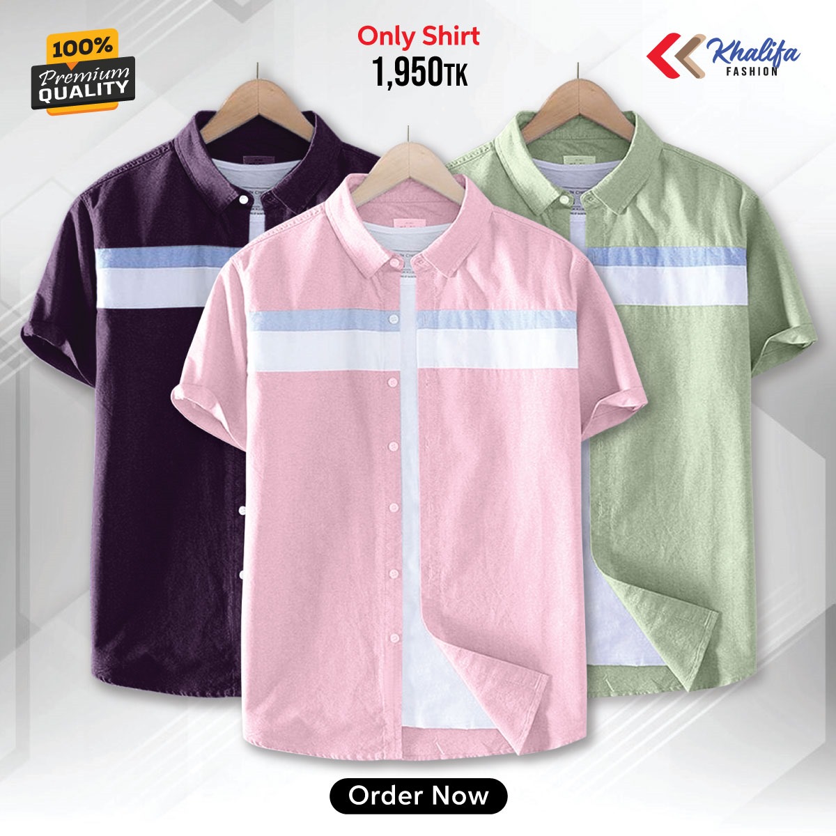 * Men's half shirt Combo Package.