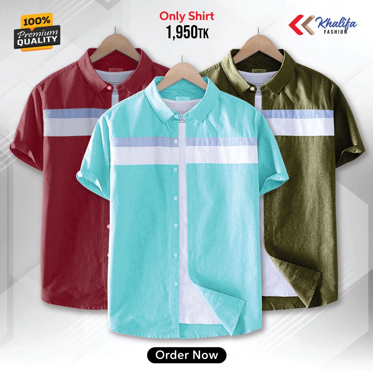 * Men's half shirt Combo Package.
