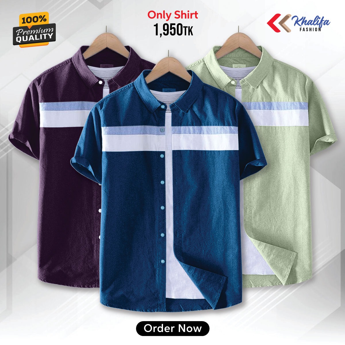 * Men's half shirt Combo Package.