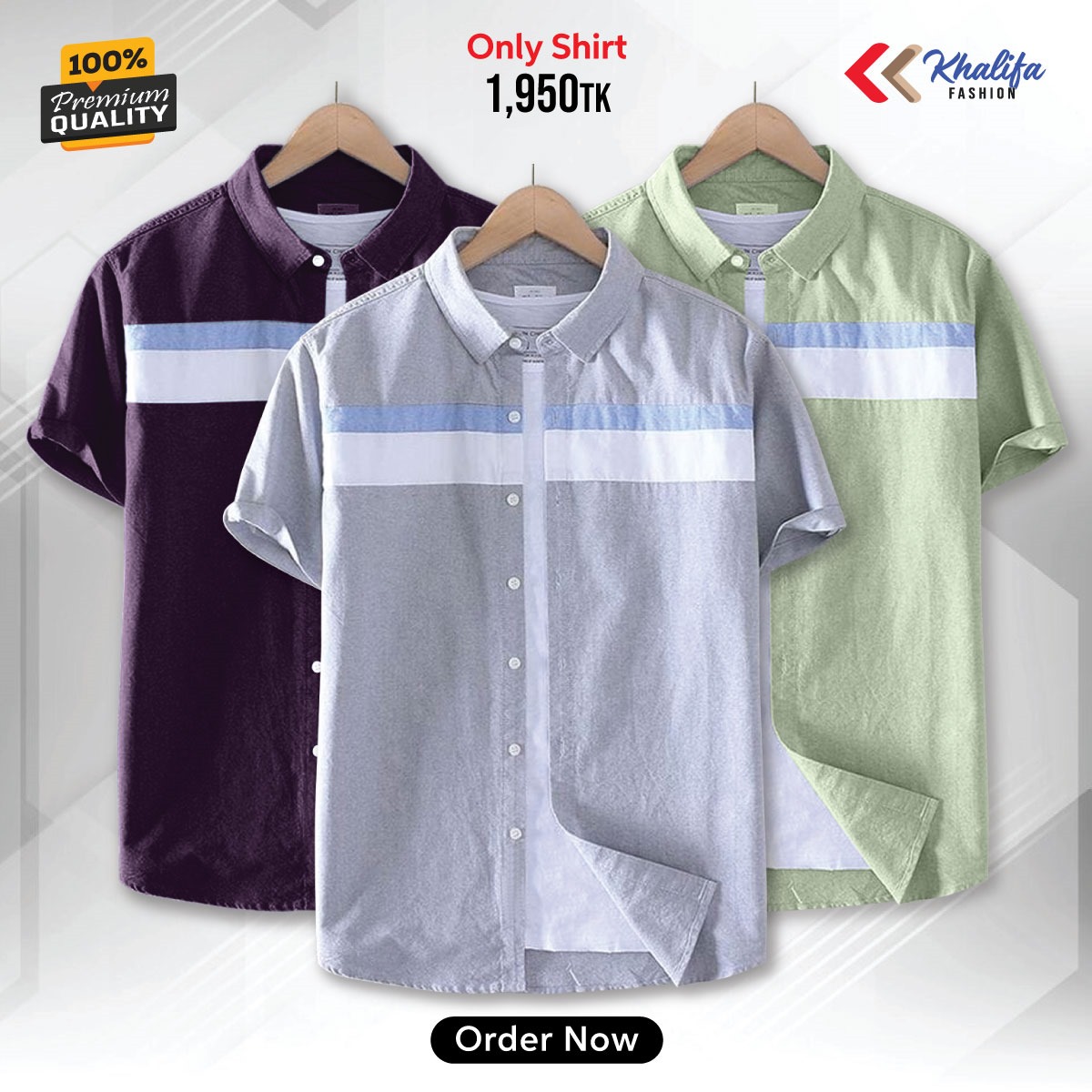 * Men's half shirt Combo Package.