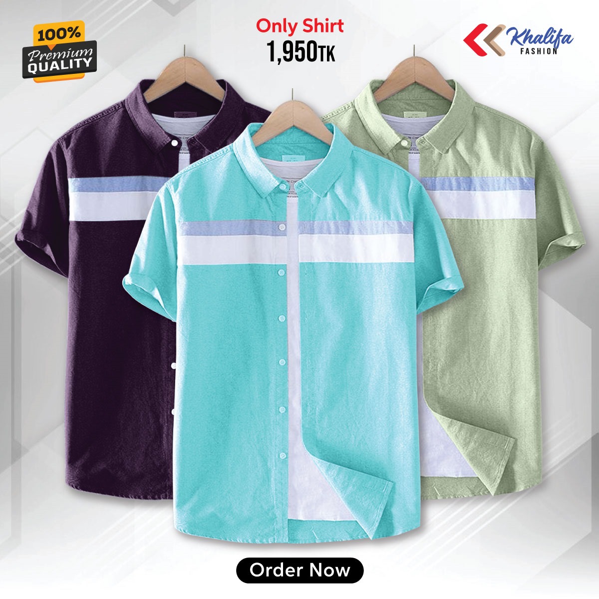 * Men's half shirt Combo Package.