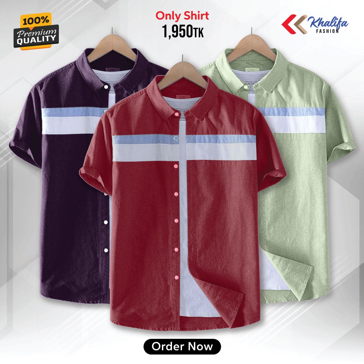 * Men's half shirt Combo Package.