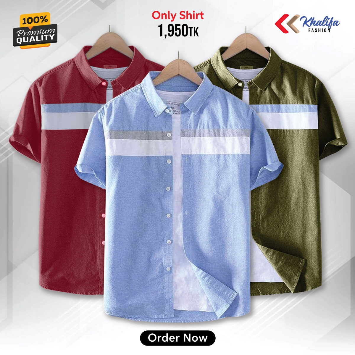 * Men's half shirt Combo Package.