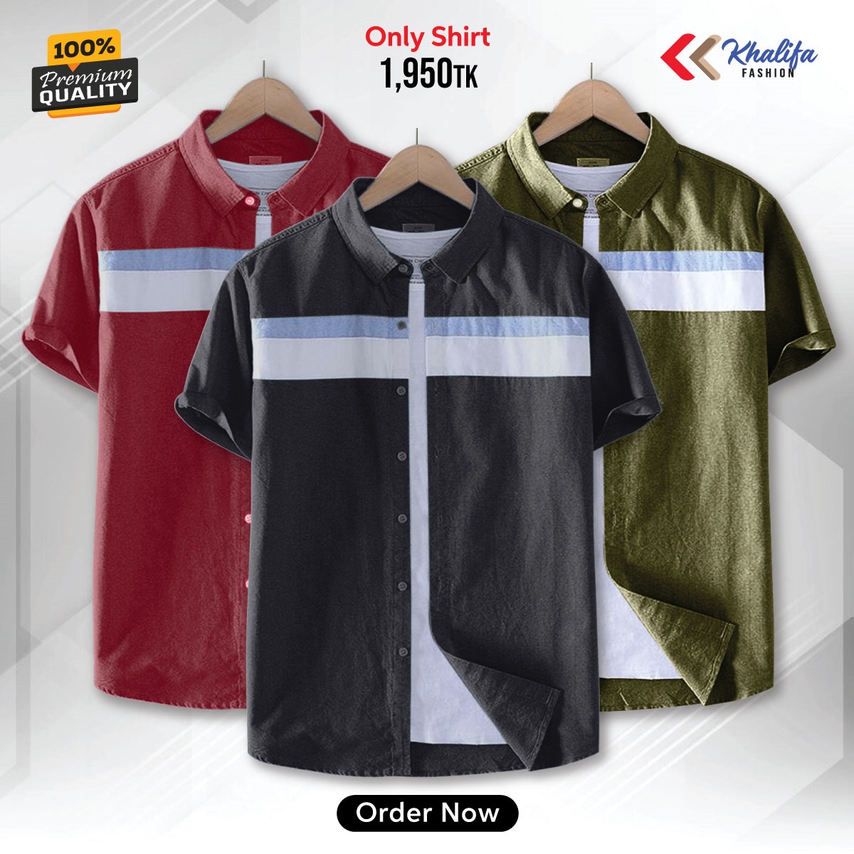 * Men's half shirt Combo Package.