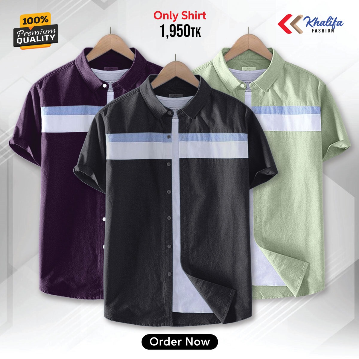 * Men's half shirt Combo Package.